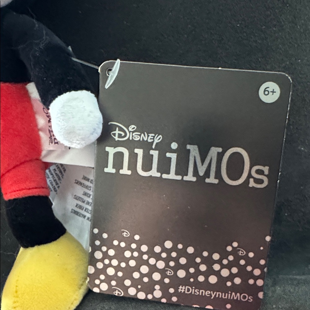 Disney Mickey Mouse nuiMOs Plush - Black, Red, Yellow, Cream - New with Tags - Picture 2 of 2